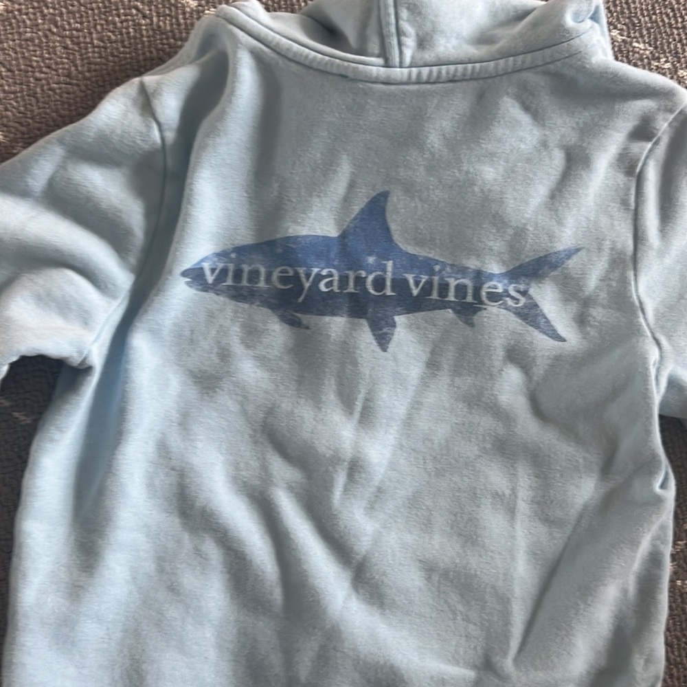 Boys Vineyard Vines Size 5 Zip Up Hoodie (intentionally faded by VV)